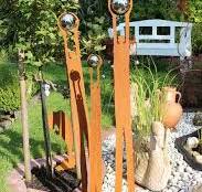 metall deko garten