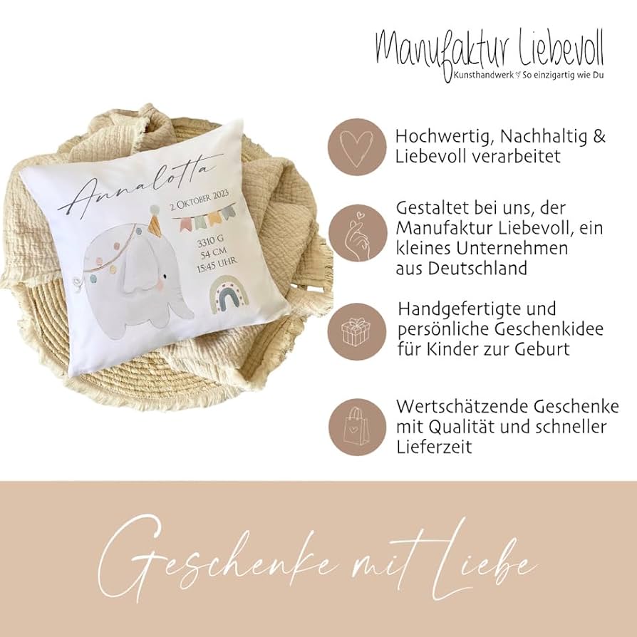 besondere geschenke zur geburt mit namen