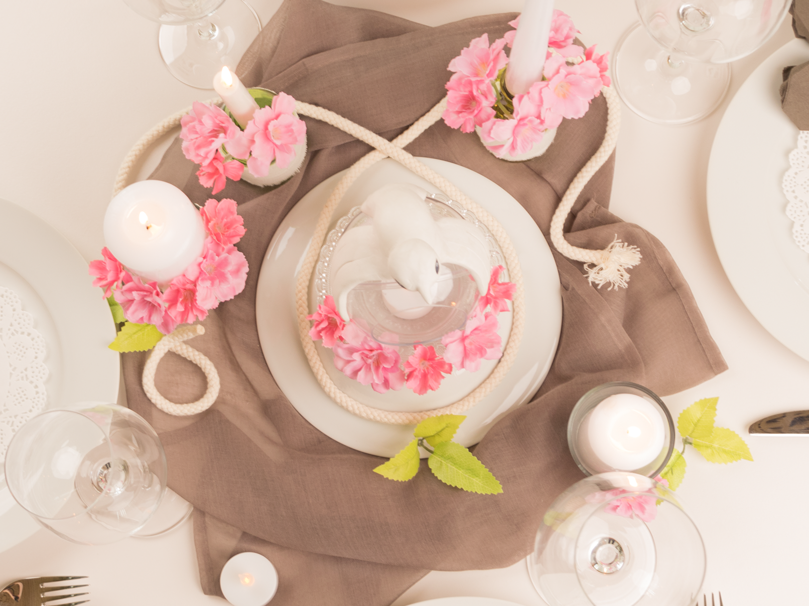 tischdeko hochzeit runde tische