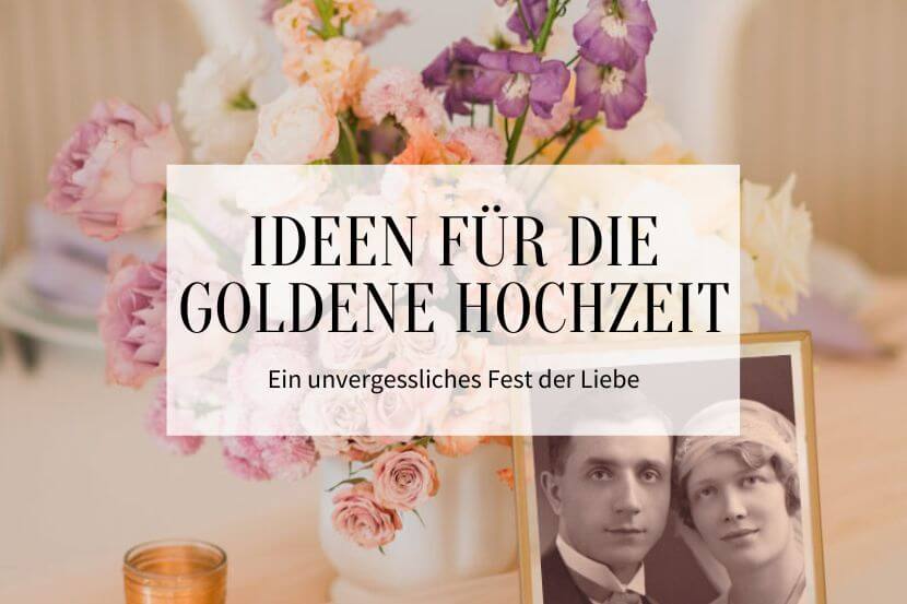 goldene hochzeit deko